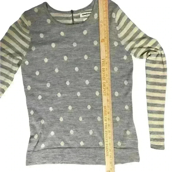 Clements Riberio Portabello Women’s Merino Wool Pullover Sweater. Size L. Grey - Picture 5 of 5